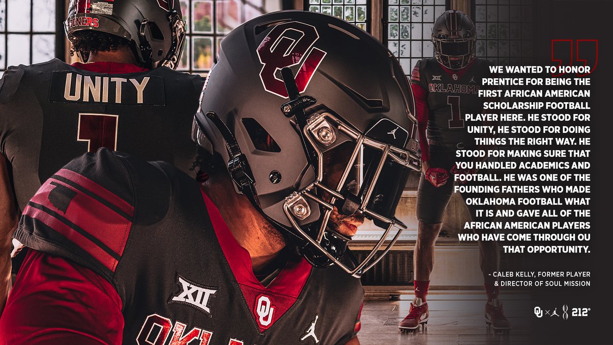 OU_Football's tweet photo. Honoring the past while looking towards a brighter future. #TogetherAsOne 

https://t.co/wO5IkSeH2p | #OUDNA https://t.co/9RDVqTG4jX