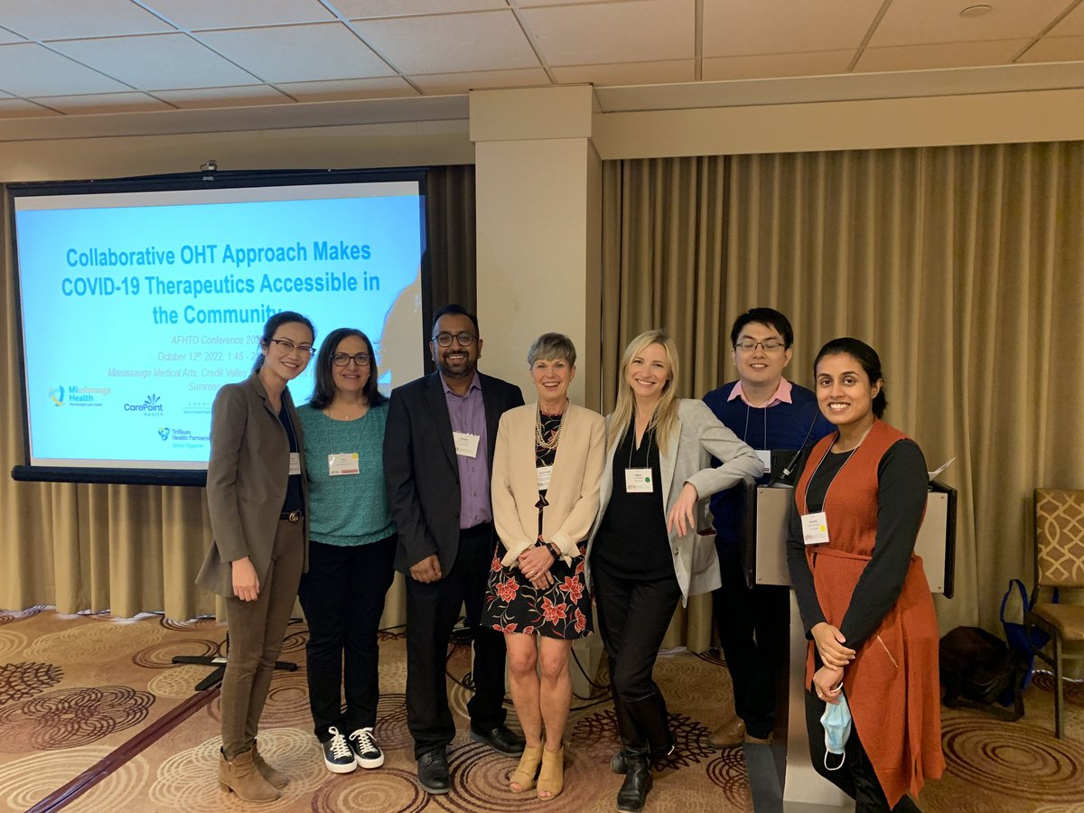 #AFHTO2022  Proud to present with my Primary Care Pharmacist colleagues highlighting the Role of Pharmacists in Team Based Care <a href="/ImpactRPhs/">ImPACT Pharmacists</a> <a href="/CarepointM/">CarePoint Health Mississauga</a> <a href="/SummervilleFHT/">Summerville FHT</a> <a href="/CreditValleyFHT/">Credit Valley FHT</a>