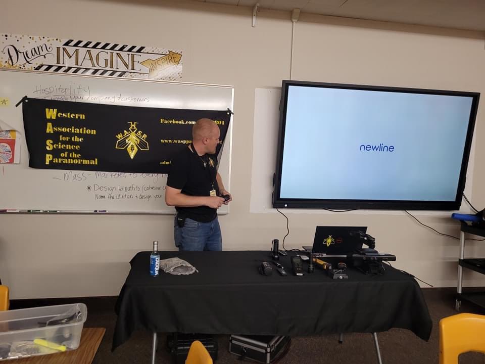 jacktrades625's tweet photo. Yesterday was a busy day for @WASP_Utah and I. Spoke at @RoyHighSchool for 3 classes, then traveled with @KSL5TV Andrew Adams to investigate a couple of places in Helper, UT. I would not trade this away for anything. #Paranormal #Ghost #Spirits #Utah #Haunted #RoyHigh #HelperUT https://t.co/6esFLfZlJb