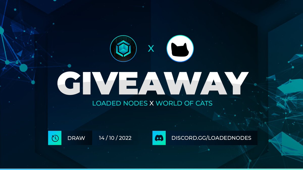 GIVEAWAY 🤝

1x WOC, 10 x WL FOR LN &amp; 500 $CRO 🌍🐱

Steps:
1⃣Like &amp; RT
2⃣Tag 3 Friends
3⃣Follow @WorldOfCatsNFT &amp; <a href="/LoadedNodes/">Loaded Nodes</a> 
4⃣Join discord.gg/loadednodes 
 
By holding a WOC NFT you gain 0.2 LDN more per Day!

#WorldOfCats #NFTs #NFTGiveaways #crofam #CRO