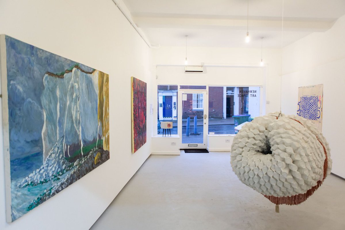 Last chance to see our latest exhibition ‘From The Studio’ which closes this weekend. Open Thurs - Sat 11 til 5, we’d love to see you! Contemporary art brought to Newhaven and making an impact on the High Street and in our community we work with … #newhaven #art #change #support