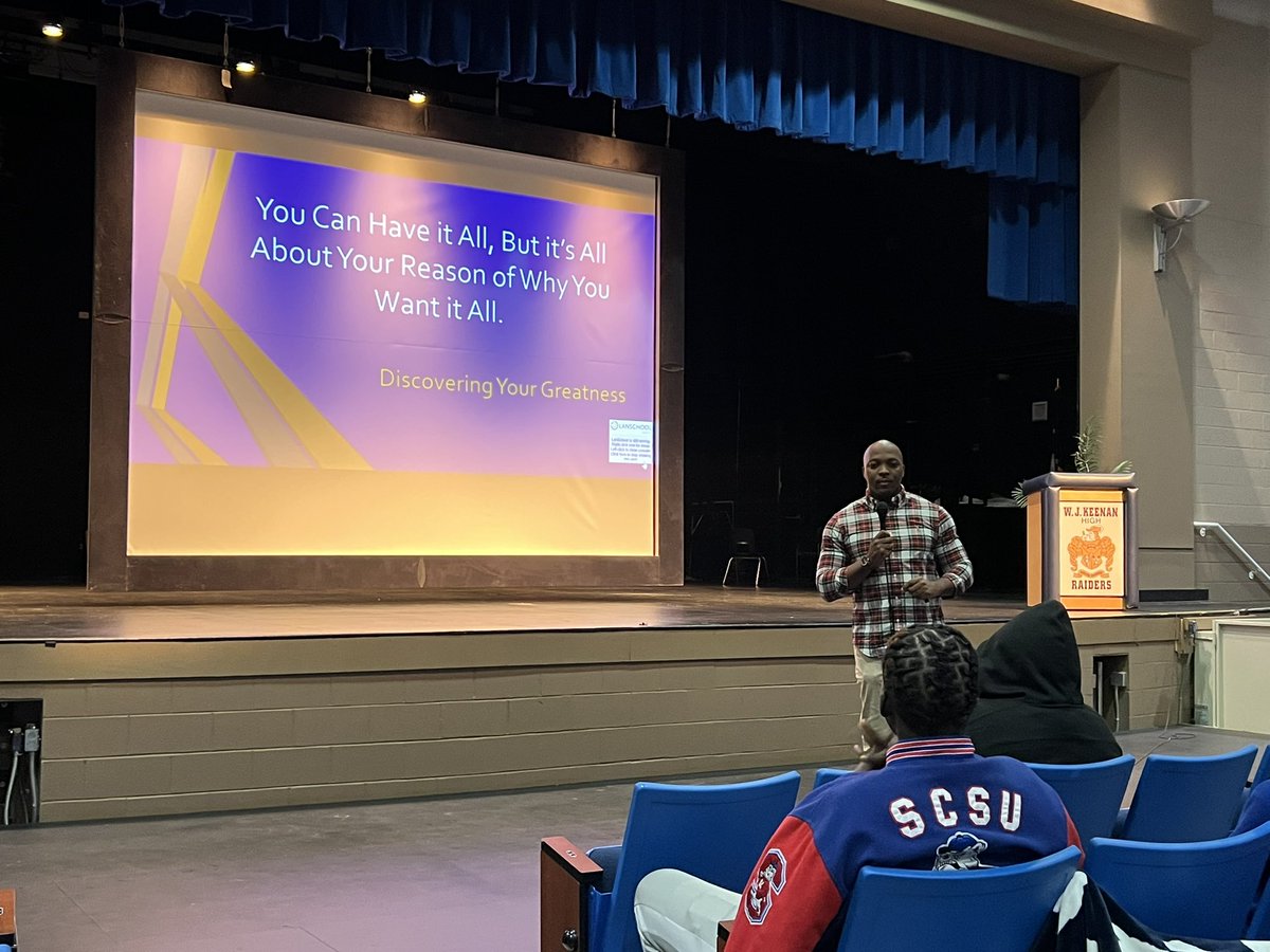 terrance_tuck's tweet photo. Major Thanks ππΏ goes to @wjkeenan Raiders For the love β€οΈ today! Big Shout out to Principal @VondreWhaley and to the incredible @DubardSerino for inviting me to inspire their phenomenal Senior class! I love empowering @RichlandOne students! #Tuckproject #WJK #Teach2Win https://t.co/AxvPNtgvR8