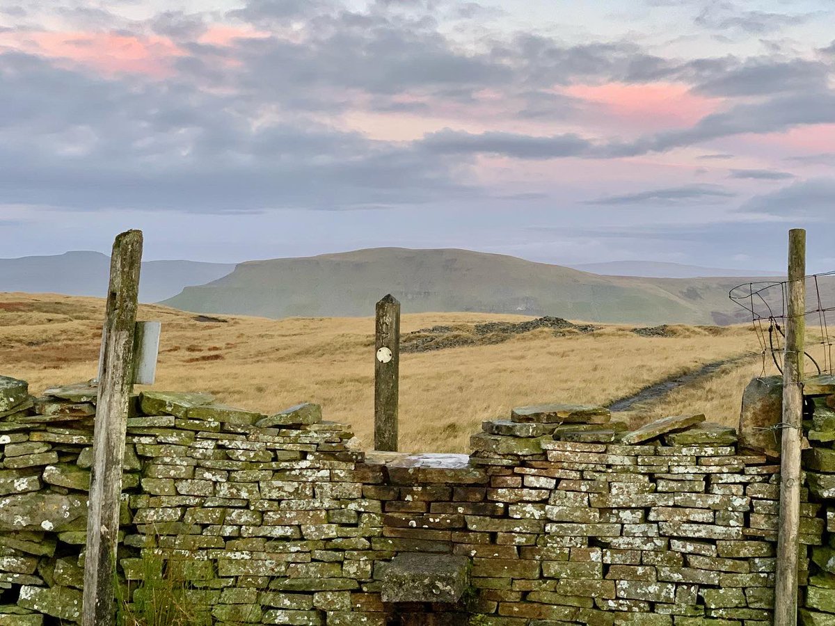 ParkBottom's tweet photo. Stunning sunrise up Fountains Fell yesterday morning 
#sunrise #yorkshiredales #YORKSHIRE #yorkshiredalesnationalpark https://t.co/BicX3ceyRF