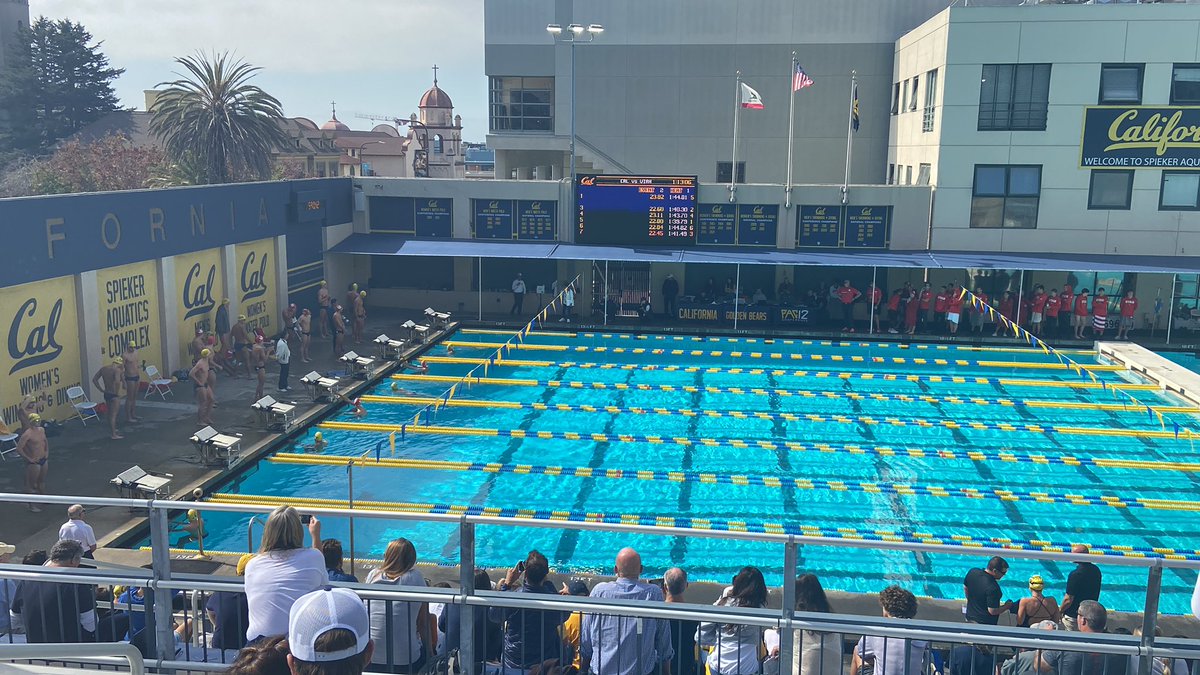 Hanging out with <a href="/calmenswim/">Cal Men's Swim & Dive</a> and <a href="/CalWSwim/">Cal Women’s Swim & Dive</a>!