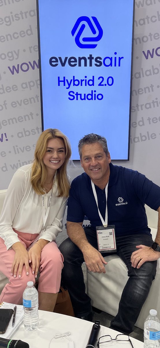 Managed to spend 10 minutes with <a href="/shannonthaler/">Shannon</a> of <a href="/BizBash/">BizBash</a> to talk about life at <a href="/_EventsAIR/">EventsAir</a> on a busy day 2 of #IMEX22