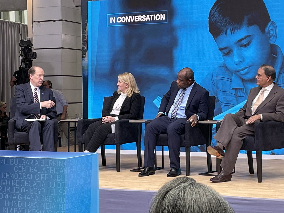DCMaggie's tweet photo. Covid-related learning losses are catastrophic. @unicefchief Catherine Russell, Liberian Minister Tweah, and Teach the World’s Shafiq Khan discuss solutions like investing in foundational learning to #endlearningpoverty https://t.co/0OSDqOqaYq