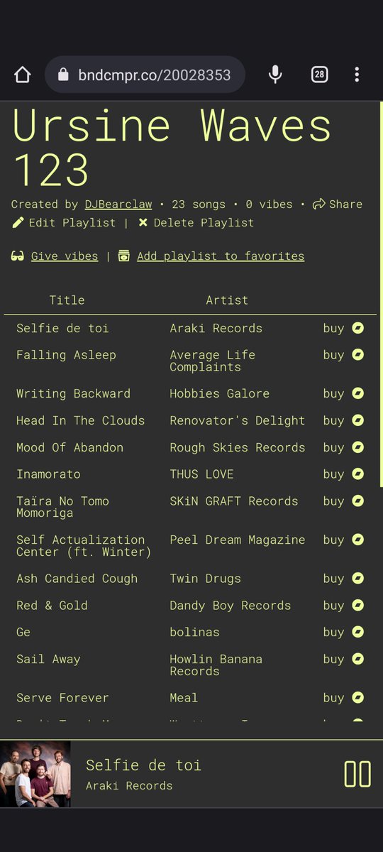 mikebaehr's tweet photo. I'm finally caught up with new music, and this week's @DeejayBearclaw playlist is jam packed! Enjoy: https://t.co/gEfJhOt4vH https://t.co/8VpEBvR32M