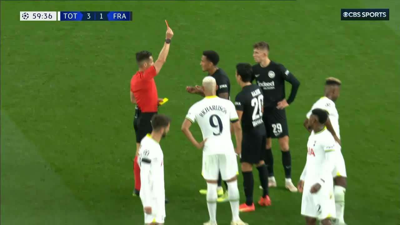 Red for Tuta ... Eventually. 😅

The ref almost forgot to send him off!”