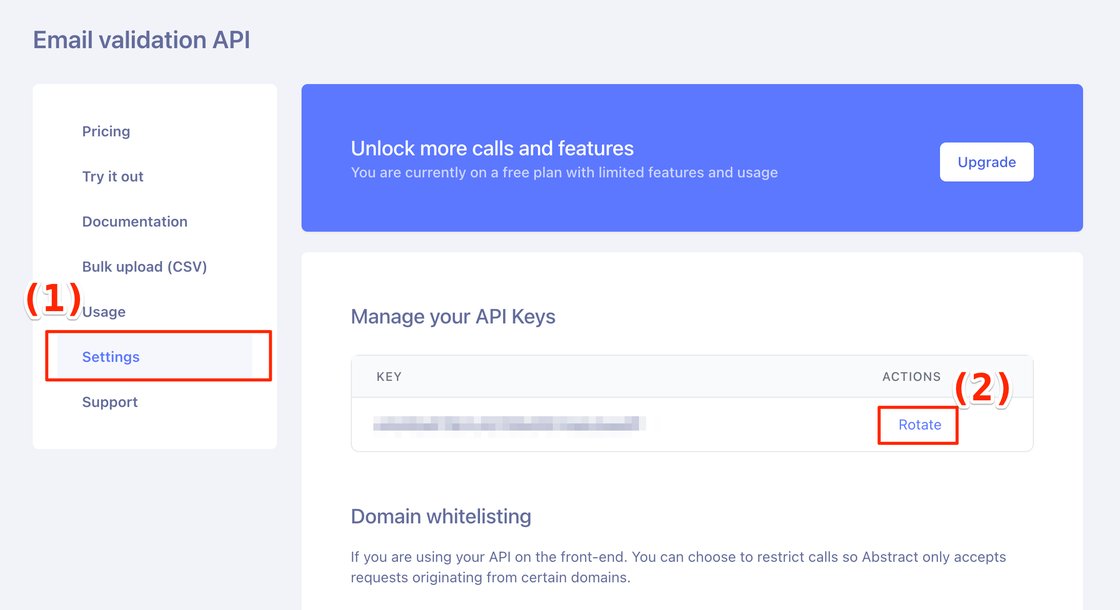 abstractapi's tweet image. #changelog Self-service API key rotation.
You can now rotate any API key yourself via the "Settings" sections of each API dashboard.
👉 headwayapp.co/abstract-api-r…