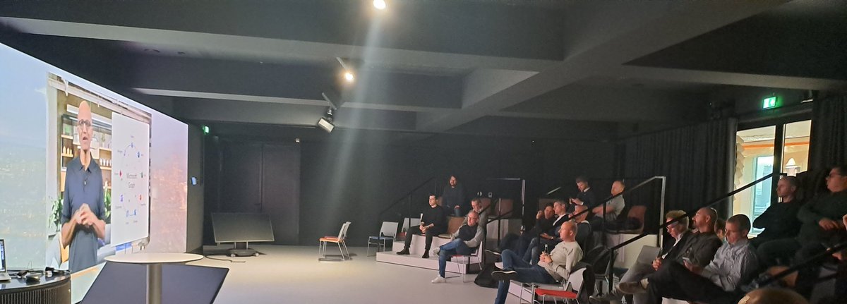 inthecloud_247's tweet photo. We hosted our own #MSIgnite viewing party at #NN.
We watched the keynote and some additional sessions at our Event Space. And had some food and drinks. Great evening!
#WorkingatNN #NationaleNederlanden https://t.co/GbRGF6HDM9