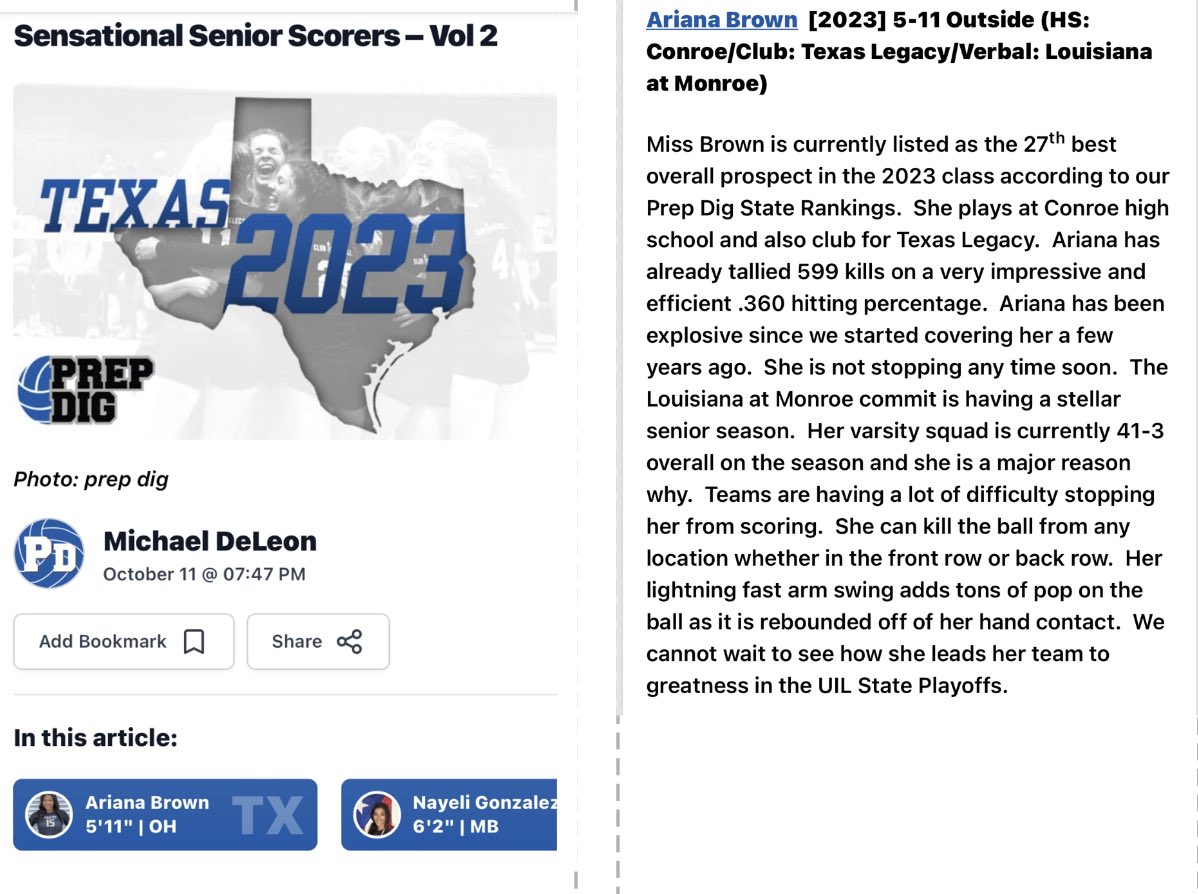 Thank you <a href="/PrepDigTX/">Prep Dig Texas</a> and <a href="/CoachMikeDZ/">Michael DeLeon</a> for the write up. ☺️