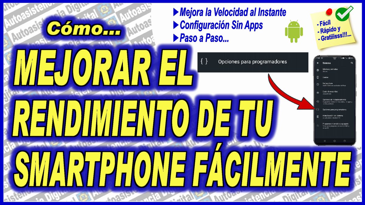Como Mejorar el Rendimiento de tu Smartphone Android Facilmente – Autoasistencia Digital autoasistenciadigital.com/mejorar-el-ren… a través de <a href="/AutoasisDigital/">Autoasistencia Digital</a>  #Android #RendimientoAndroid #VelocidadAndroid #AcelerarAndroid #AndroidTips #AndroidTrucos