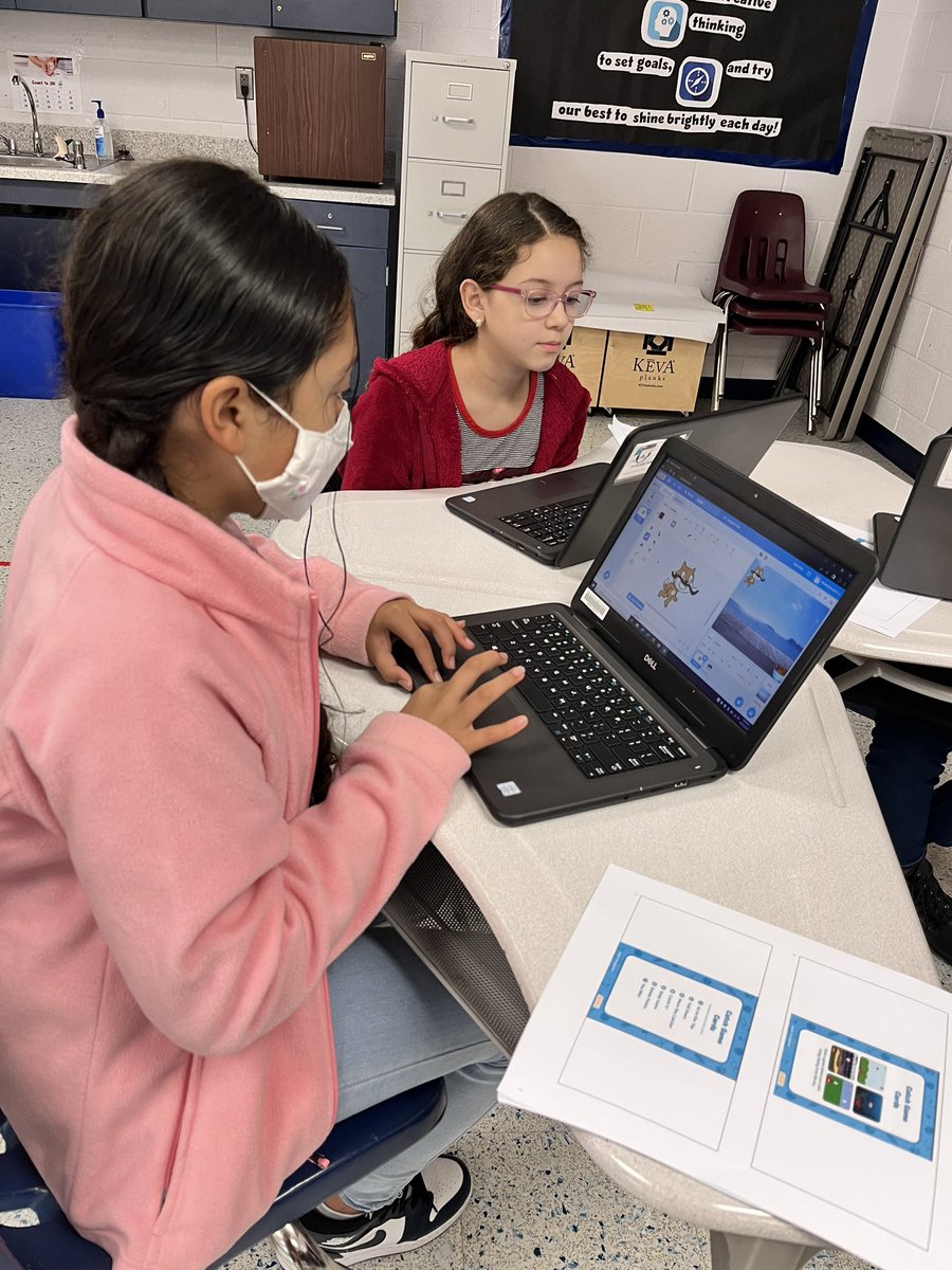 STEM Inspire Club students <a href="/MountEagleES/">Mount Eagle ES</a> enjoyed coding in the Scratch program this afternoon!
