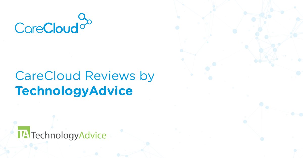 CareCloud's tweet image. #CareCloud has been reviewed by #TechnologyAdvice – A trusted source of information for tech buyers. For more details: bit.ly/3PQzeXW