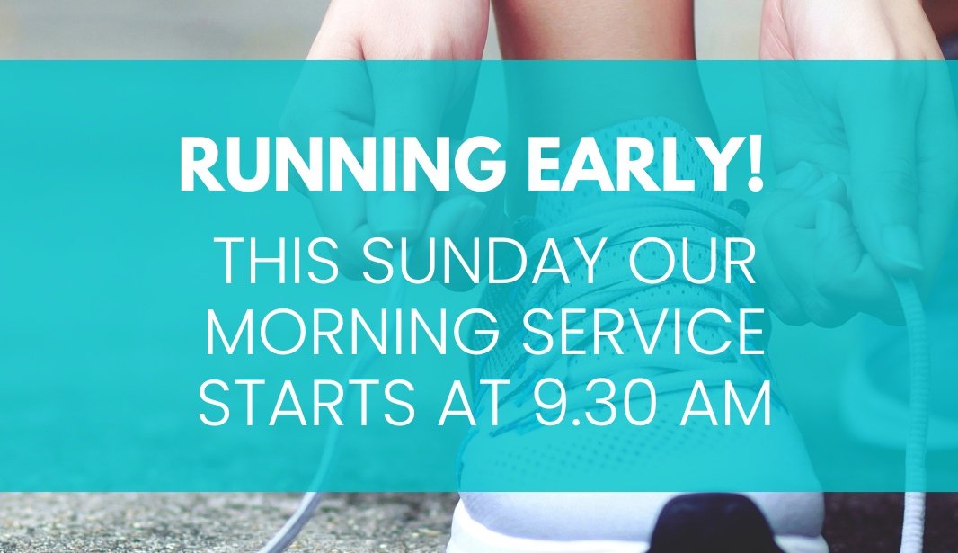 This Sunday is the #BathHalf Marathon, and so our morning service will be starting at 9.30 am.

Please note, we aren't able to use the school car park this week as there will be road closures around Widcombe. 

If you can't join us in person, why not follow along live on YouTube?