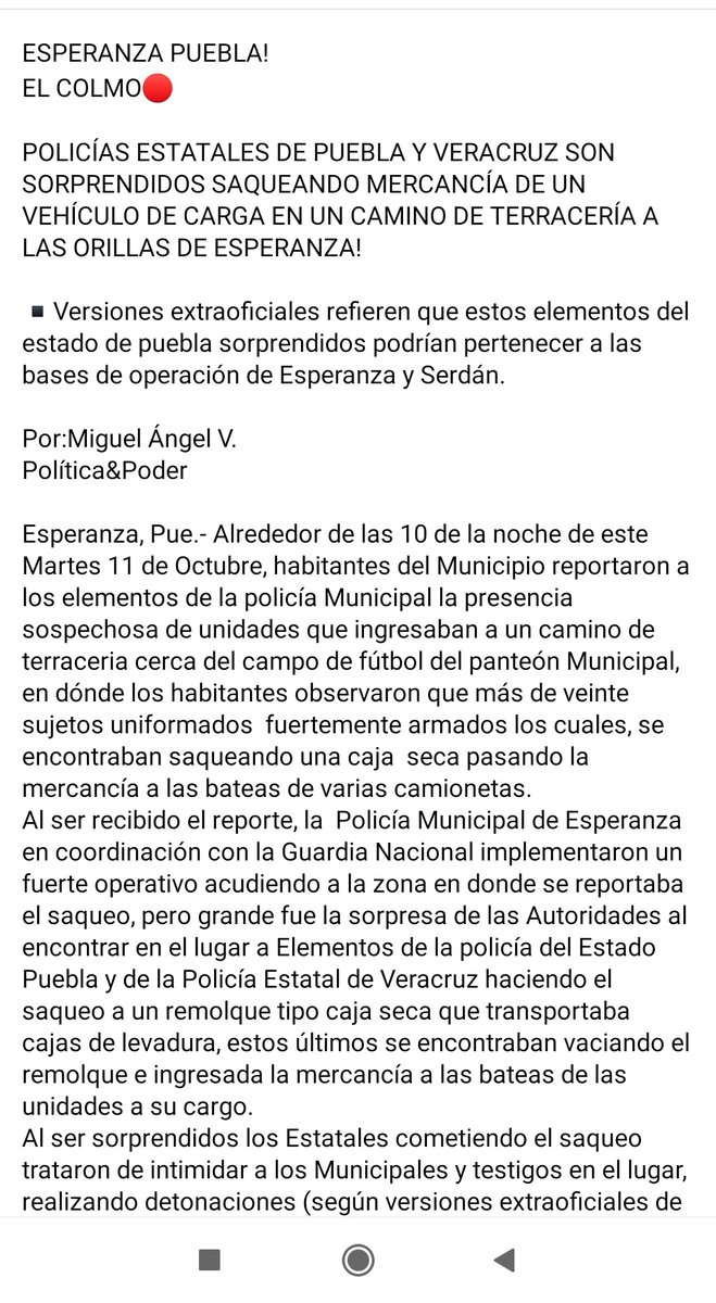 Hasta donde hemos llegado ya basta exigimos seguridad para los #Transportistas, esperemos y ahora sí hagan caso y no nos ignoren como siempre <a href="/lopezobrador_/">Andrés Manuel</a> <a href="/MBarbosaMX/">Miguel Barbosa ✞</a> <a href="/CuitlahuacGJ/">Cuitláhuac García</a> <a href="/SP_Veracruz/">SSP Veracruz</a> <a href="/SSPCMexico/">Secretaría de Seguridad y Protección Ciudadana</a> <a href="/aztecapuebla/">TV Azteca Puebla</a>  <a href="/NTelevisa/">Noticieros Televisa</a> <a href="/CiroGomezL/">Ciro Gómez Leyva</a>
