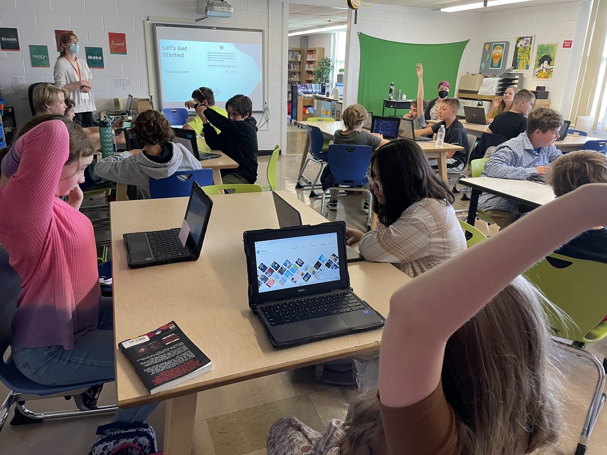 MCSDlibrary's tweet photo. Thank you to @MillbrookLib for spending the day sharing your amazing resources with our 7th grade ELA classes! @MMSBlazers https://t.co/xntdfUGpYs