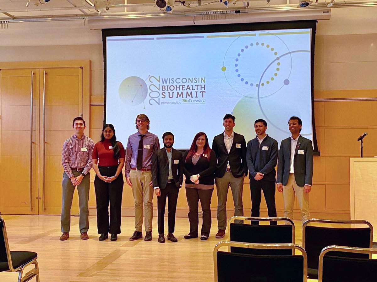 Excited to win first place in the Bioforward Communications Competition! What a great opportunity to hear everyone's fantastic talks. Special thanks to Mike Harrison for facilitating this competition! #wibiohealth22 <a href="/BioForward/">BioForward</a> <a href="/UWMadison_BME/">UW-Madison BME</a>