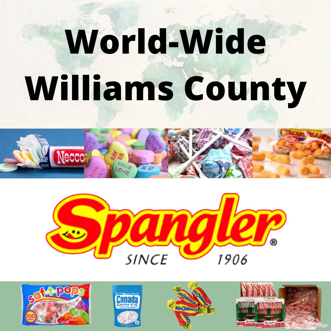 WEDCO's tweet photo. Spangler Candy is our sweet Wednesday spotlight! Spangler Candy is a family-owned private company making candy since 1906 and makes 12 million Dum Dums a day that are enjoyed all over the world. #BryanOH #WilliamsCounty. https://t.co/u4XY7Uhbh8