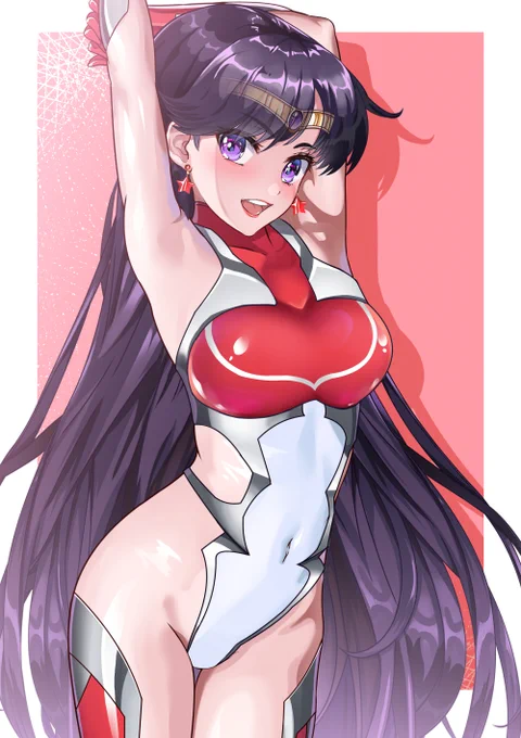 おはようございます❤
紫紺がかったレイちゃんの黒髪❤
#セーラー対魔忍 
