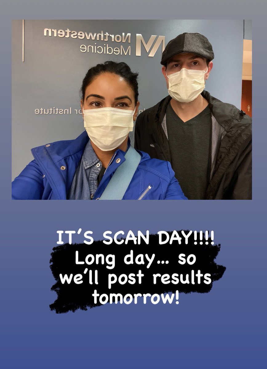 dianepathieu's tweet photo. SCAN DAY!!!!!
π§ π§ π§
Always a stressful long day, so weβll post results tomorrow! Send good vibes our way! #braincancerfighter #GBM #northwestern https://t.co/6x8fVkmS5n