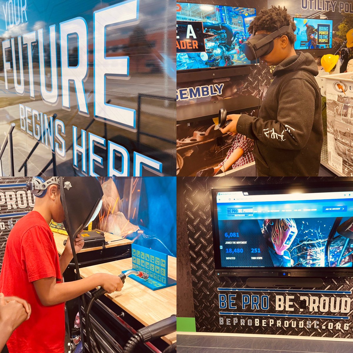 Today was a great day <a href="/mullerroad/">Muller Road Middle</a> . Thank you so much <a href="/beprobeproud_sc/">Be Pro Be Proud SC</a> for providing our students these experiences.<a href="/RichlandTwo/">Richland School District Two</a>