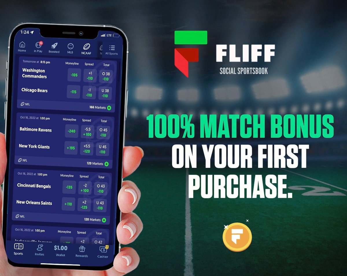 100% DEPOSIT BONUS,  <a href="/Fliff/">Fliff</a> , LIMITED TIME ONLY! 🏈  

Fliff Social Sportsbook is giving out a 100% DEPOSIT BONUS to whoever signs up as an NFL WEEK 6 SPECIAL! 🏆  

Sign up HERE using Promo Code “NFL25” : fliff.app.link/cWqOLPyxYsb 📈  PROMO ENDS SOON! 🤝