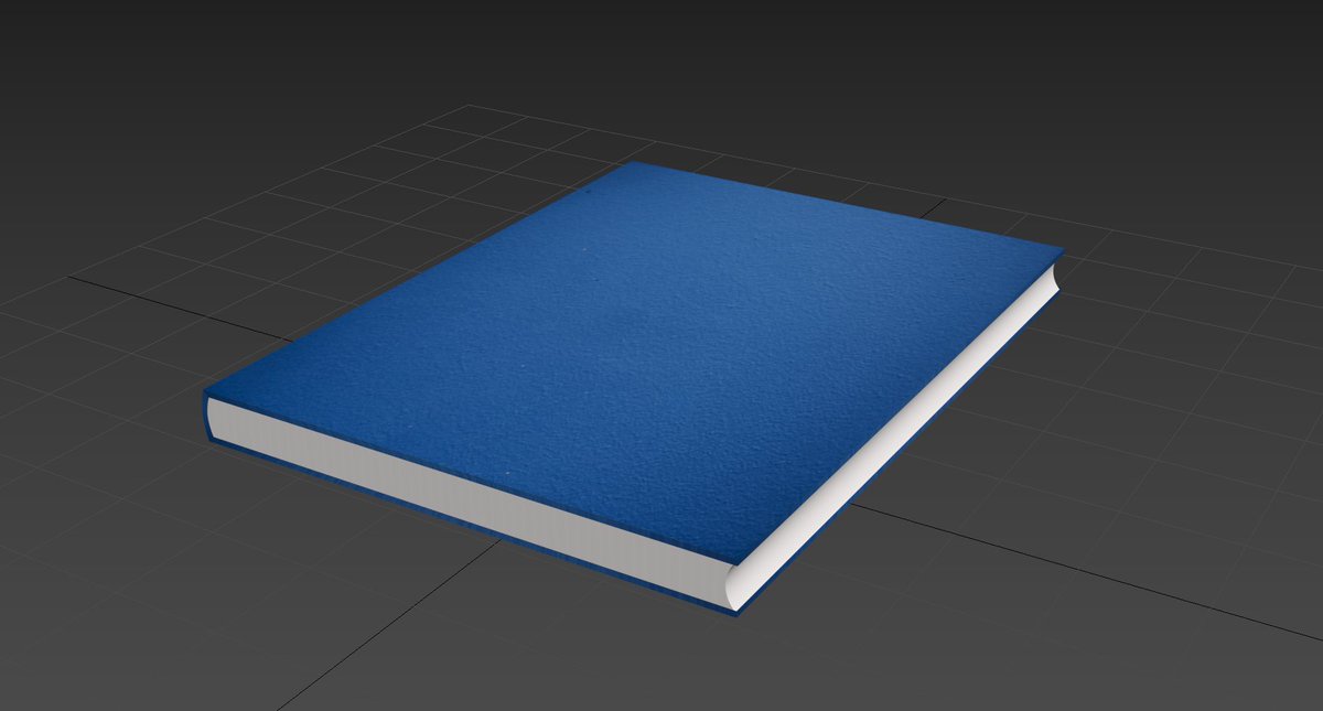 BMWolfpatch's tweet photo. A simple book I made in 3DS Max. #3dsmax https://t.co/rSxsoQJiAz