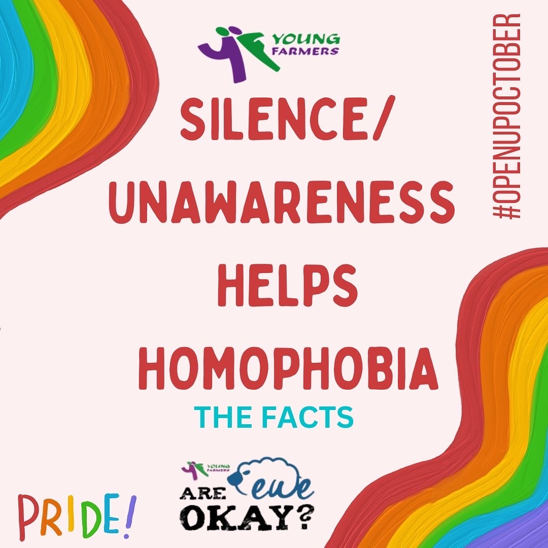 #wellbeingwednesday This month is 'Open Up October' on our #areeweokay Instagram page. ❤️🧡💚💙💜 To find out more, be sure to keep up with the #areeweokay page throughout this month🙌 instagram.com/areeweokay/ #lgbtq #homophobia #awareness #openupoctober