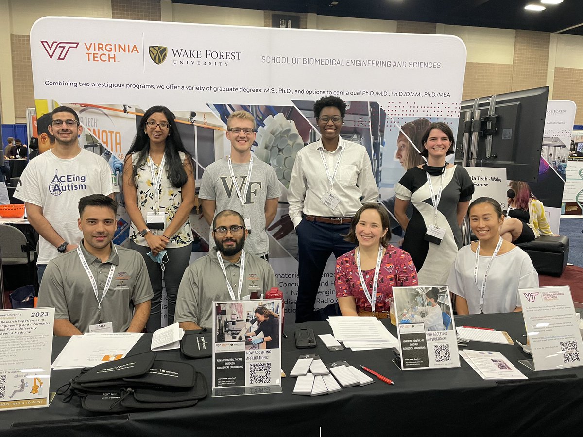 Wake Forest BMES (@bmes_wfu) on Twitter photo Some of the friendly faces of <a href="/WakeBME/">Wake Forest Biomedical Engineering</a>. Stop by booth 323 near the door Some of the friendly faces of <a href="/WakeBME/">Wake Forest Biomedical Engineering</a>. Stop by booth 323 near the door