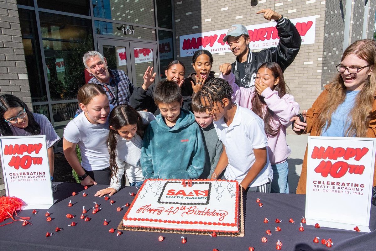 HBD, SAAS! On October 12, 1983, seventy students walked into what we now know as SAAS! Now, as then, we continue to have an unwavering commitment to be a dynamic community that challenges students to question, imagine and create in order to contribute boldly to a changing world.”