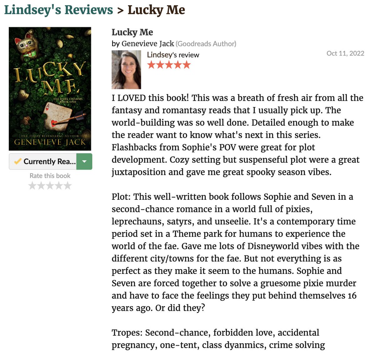 Genevieve_Jack's tweet photo. 6 Days!
(Thank you Lindsey for the great review!)
#fantasyromance #mustread #onetent! https://t.co/lUrzfCl67A