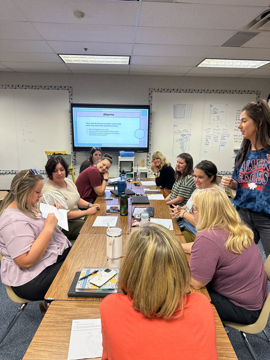 ELAR, Math and Science Vertical Teams in action. Great conversation and alignment discussions amongst our hard working staff. Thank you <a href="/AISDScience/">Allen ISD Science</a>, Cynthia Oneil, our ELAR coach, <a href="/kela_morgan/">Kela Morgan</a> and our math coach <a href="/MissMcGrathMath/">Jenna McGrath</a> <a href="/AISDLearnerSvcs/">Allen ISD Learner Services</a>