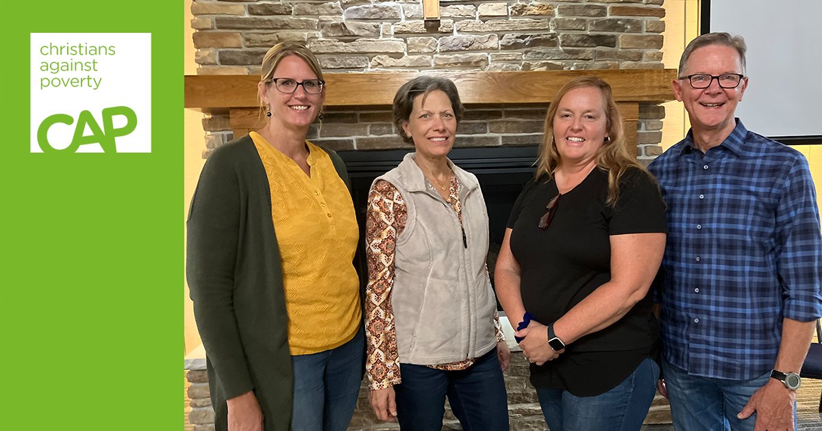 Amazing to have our four CAP Debt Center Managers together this week for the CAP team conference. You guys are our frontline heroes! #BodyOfChristAtWork
