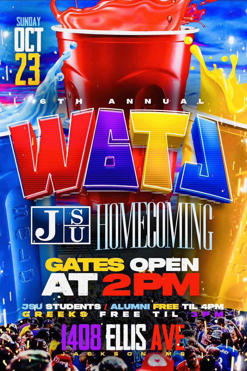 #LINKINBIO FOR TICKETS #ALCORN #VALLEY #JSU #OCT23 #WGTJ🧃