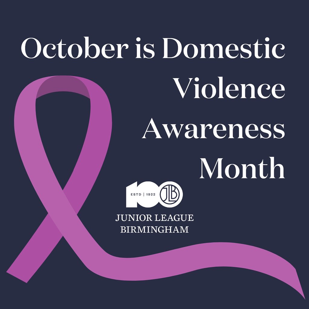 October is domestic violence awareness month. We are proud to partner with One Place, who provides services to victims and survivors of domestic violence. If you or someone you know is experiencing domestic violence, call One Place at 205-453-7261 for free and confidential help.