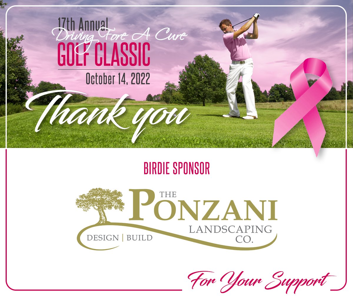 driving4acure's tweet photo. Thank you to our Birdie sponsor: Ponzani Landscaping Co.
#breastcancerawareness #pinkhope #thinkpink #RealMenWearPINK #Driving4aCure https://t.co/LEUewTPdU7