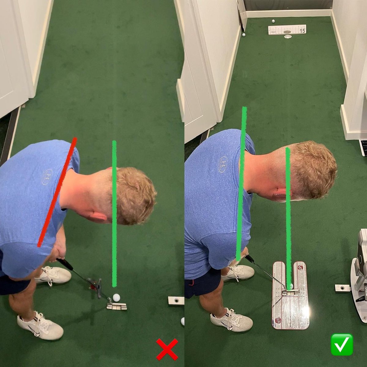 SamSharpe0707's tweet photo. Some huge setup changes this evening with @SamLudlow18 
 
✅ Shoulders squared up with a change in hold to help him do this without tension in the body.
✅ Reducing head tilt to get the perception of aim straight instead of 2.5 degrees to the right. https://t.co/q7XhcETzZq