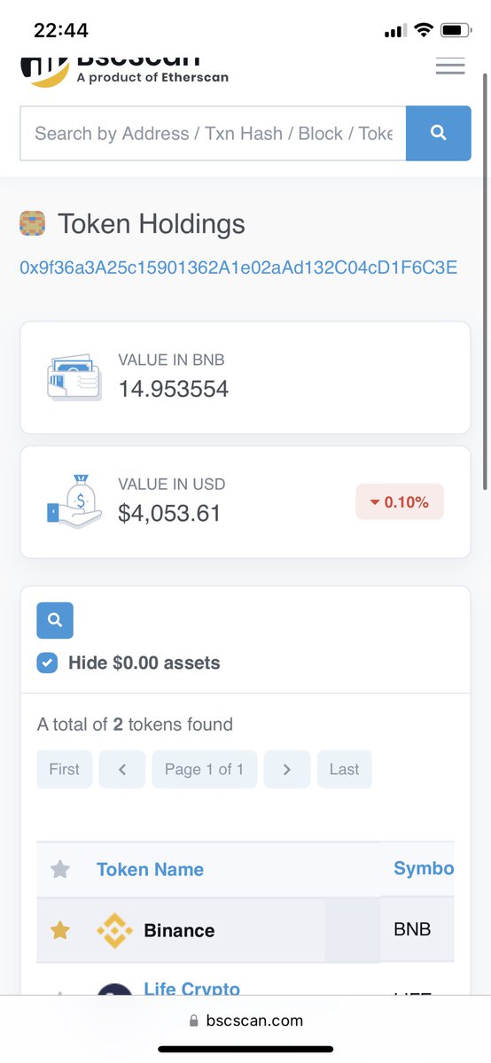 Hello6e's tweet photo. Does anyone know why there are more than 14 #BNB on my address on #bscscan but I can't find them anywhere? it is my #Binance address. Binance support couldn't help me further so they told me to contact bsc explorer. and I don't even get an answer from them https://t.co/Qe1sMi7ofp