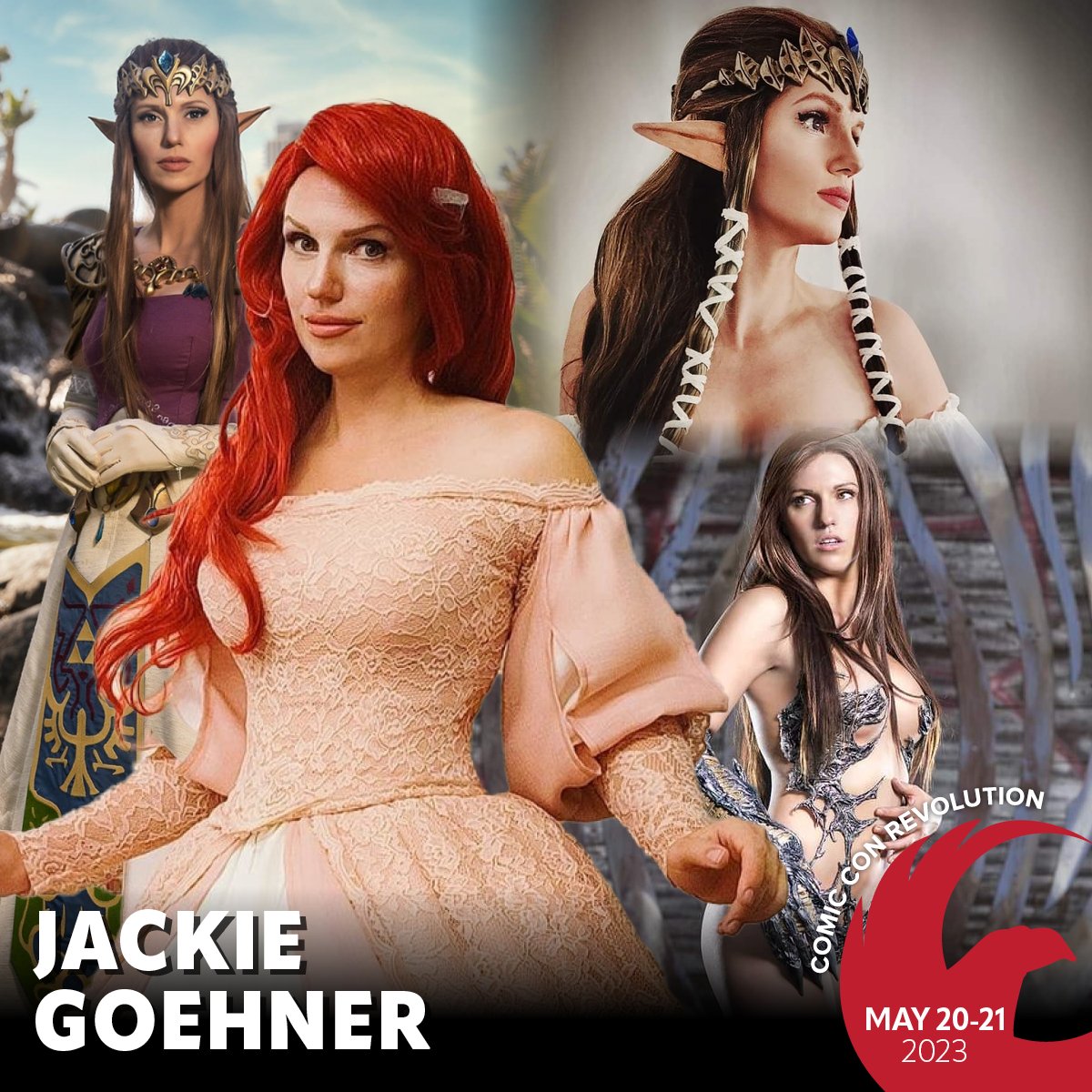 ComicConRvltn's tweet photo. 🎃 Let's welcome #cosplayer @JackieGoehner as a guest in this year's #CosplayCorner! You can chat, get autographs & take pics with her all weekend.
Tix: https://t.co/FDH6TE1wRF
#comicconrevolution #comiccon #inlandempire #sanbernardino #ontariocalifornia #socal #cosplay https://t.co/CqlbIy9nCj