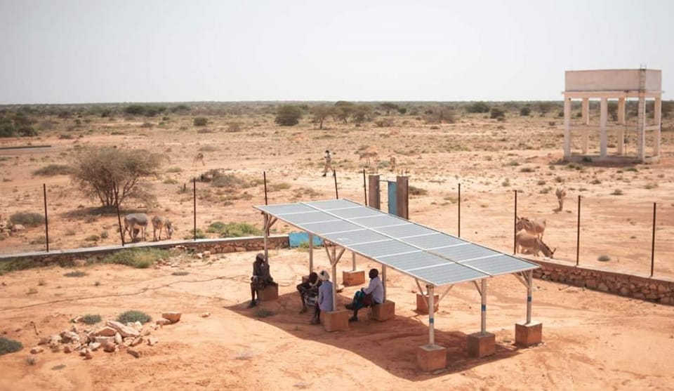 DevelopmentHorn's tweet image. Sometimes it protects against sunburn, sometimes it provides energy. 
#solarenergy #somaliland #tvet