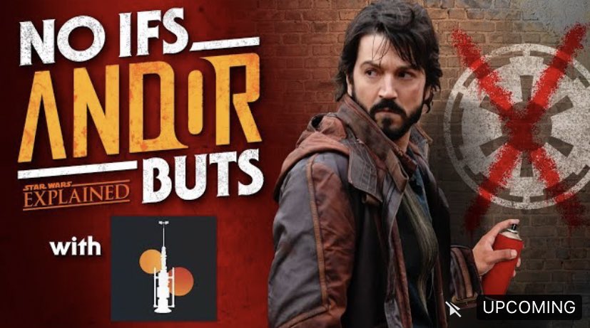 Join us in just under an hour to discuss #Andor episode 6 with our guests <a href="/youtini_us/">Youtini</a> ! 👇6pm est👇

youtu.be/Enud3AT2JlU