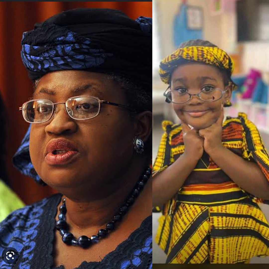 obichukwuo_'s tweet photo. My friend’s daughter is all dressed up looking like mini Ngozi Okonjo-Iweala on her career day in school😍😍 This gladdens my heart!!!! Please repost, like and comment until the Real Ngozi sees this. @layo_lass Her pretty mama, who dressed her up for this, go mama!!🥰 https://t.co/MFzriU9x05