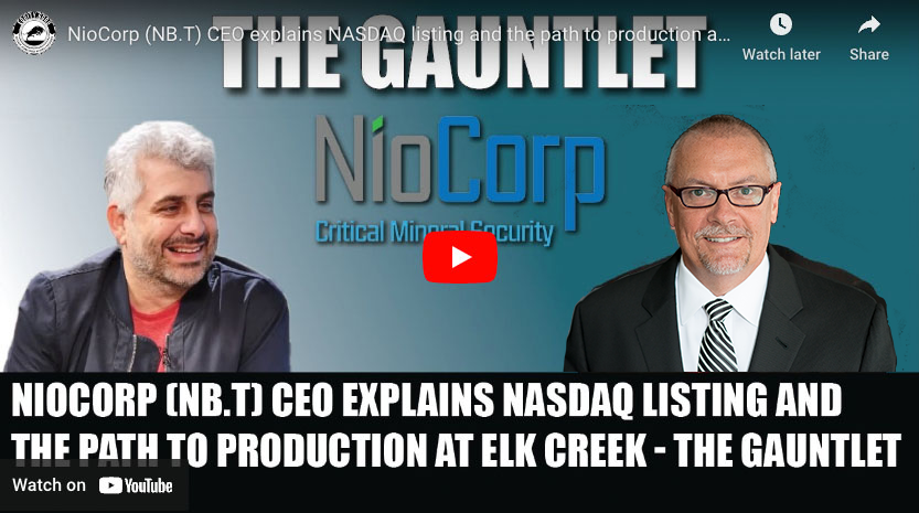 NioCorp's tweet photo. https://t.co/2TFqBqP7Ri's Chris Perry interviews @Niocorp CEO Mark Smith on the #ElkCreek #CriticalMinerals project and its recent proposed deal with @GXII.  Video:  https://t.co/Va30OHEknX  #niobium #scandium #rareearth https://t.co/q2M2TvxPYf
