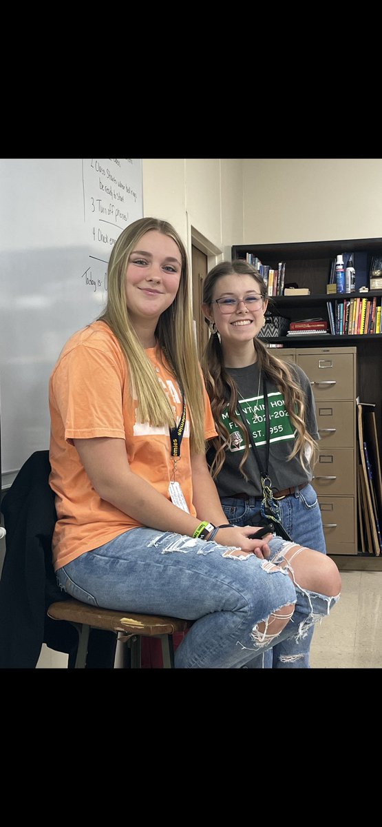 Day 1 of 2..Reagan Webb and Cadence Webster visiting with <a href="/MHJuniorHigh/">MHJH</a> Keystone classes and Survey of Business classes promoting Business and Marketing courses, pathways and <a href="/Bomber_FBLA/">Mountain Home FBLA</a>. <a href="/MHHSGoBombers/">Mary Beth Russell</a> <a href="/KyleMcCarn/">Kyle McCarn</a> <a href="/Dr_JakeLong/">Jake Long</a> <a href="/DanaJoBrown/">Dr. Dana Brown</a> <a href="/EdDcte/">Arkansas Ed. DCTE</a>