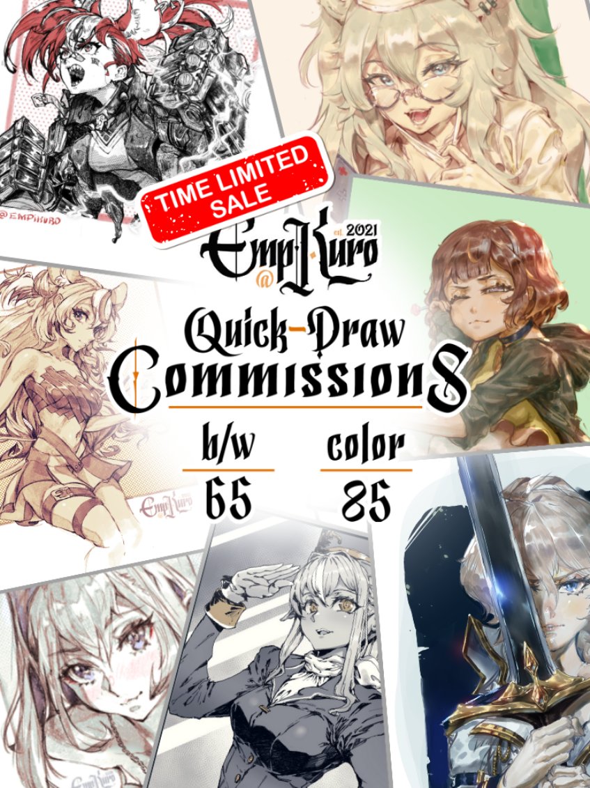 Hey everyone! 
If you are interested, I've opened a limited run of quick drawings like some of the ones I've been posting lately.
5 slots - you can order them in the google form below!
Cheers!
https://t.co/5VHGDCkcYs 