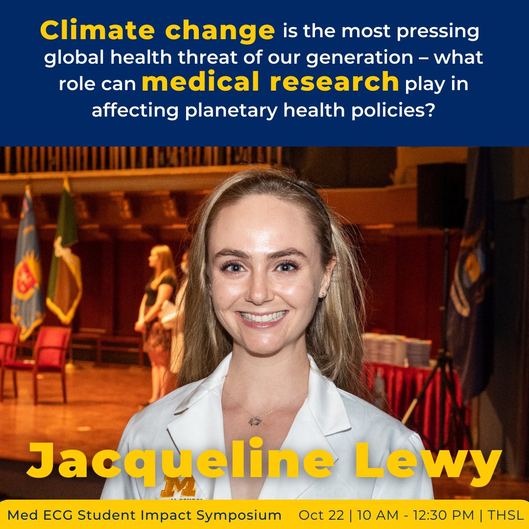 UMMSMedECG's tweet photo. Jacqueline has been working on several planetary health research projects at UMMS. We are looking forward to hearing @JxLewy present at the Student Impact Symposium! https://t.co/b0Q90abnpf
