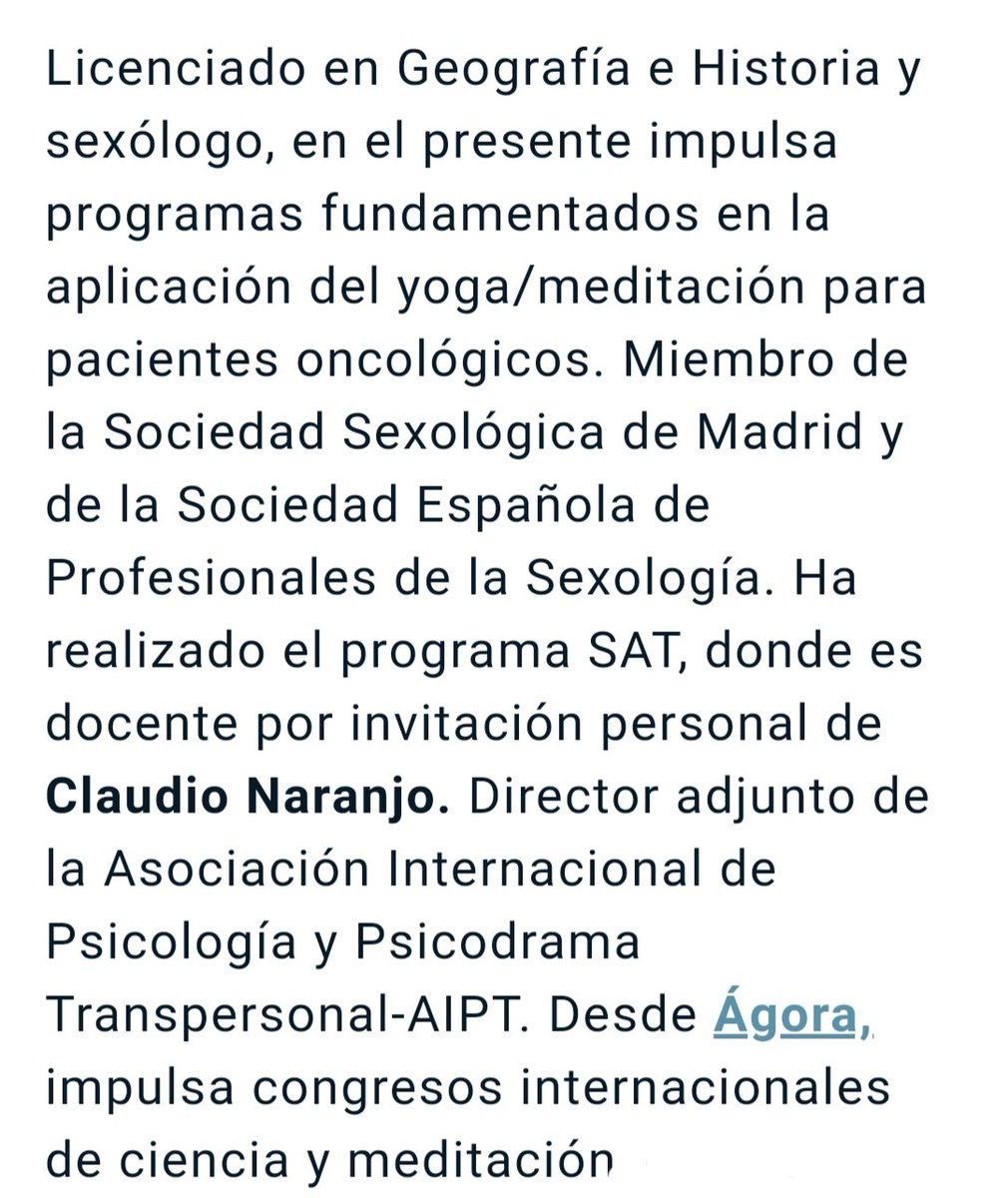 SindicatoPIDE's tweet photo. 🔀ALEJANDRO TORREALBA 👉"CAMINO DE TRANSFORMACIÓN". Licenciado en Geografía e Historia, sexólogo, maestro yogui, budista y director del centro Milarepa. Tendremos la gran oportunidad de conocerlo en el IV CONGRESO INTERNACIONAL DEL #SINDICATOPIDE.
https://t.co/tIafqFvXvd https://t.co/9LabfJlUNx