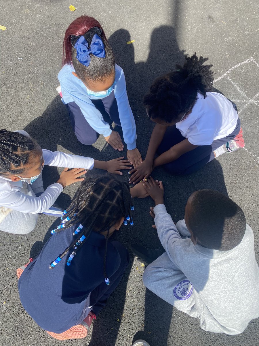 Check out our rising 1st graders practicing self care and meditating during recess before rocking the second half of the day 💪🏽 <a href="/CentralSchool33/">Central Elementary School</a>