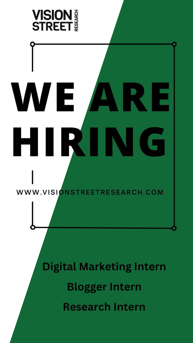 VisionStreetRes's tweet image. Guess What? We are a small business looking for interns.Digital Marketing &amp;amp; Research are our most pressing needs.Know a young person looking for new skills &amp;amp; more work experience? Have them complete this: bit.ly/3LUpWcT. #interns  #skills @rethanfernandez
